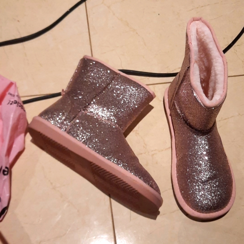 New Joe Fresh women's pink 💗 sequin boots women 5
